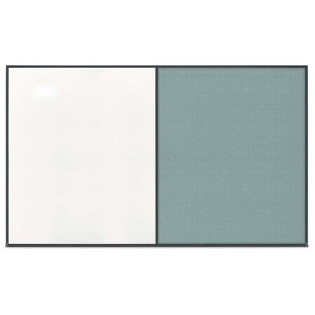 United Visual Products Double Door Radius Corkboard, 48"x36", Hea, UV7013RC-BLACK-APRICOT UV7013RC-BLACK-APRICOT